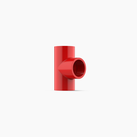 VESDA Red ABS 25mm 90° Tee