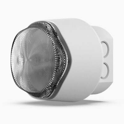 Banshee Excel Lite Conventional Sounder & LED Indication, White, Clear Lens, IP66