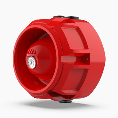 Raptor Addressable Outdoor Sounder & VAD, Red, White Flash