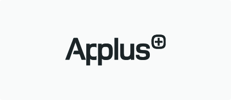 Applus logo.