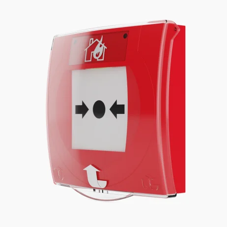 SenTRI Addressable Manual Call Point, Resettable Element with Clear Cover