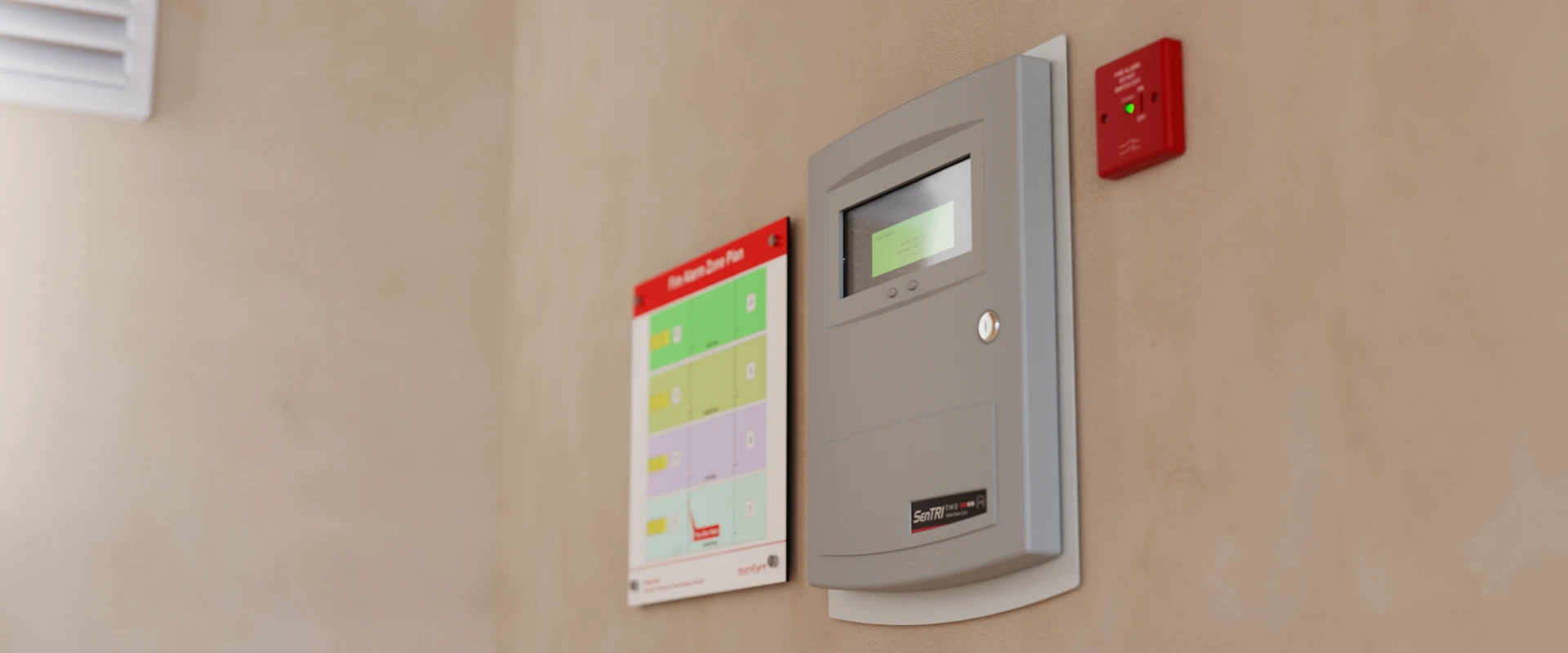 SMS SenTRI control panel for apartment complexes