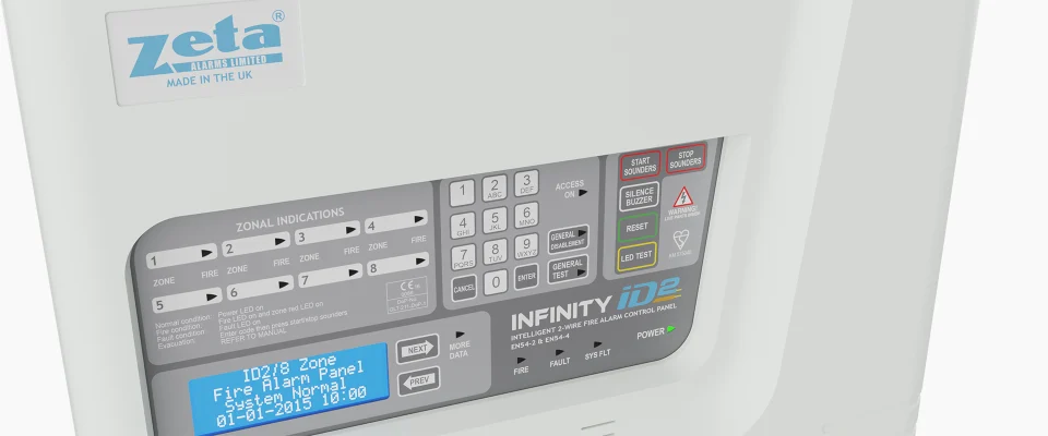 Infinity ID2 2-Wire Addressable Fire Alarm Panel