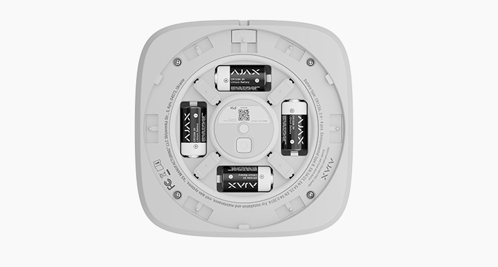 Ajax EN54 FireProtect (Sounder_VAD) Jeweller - battery - white