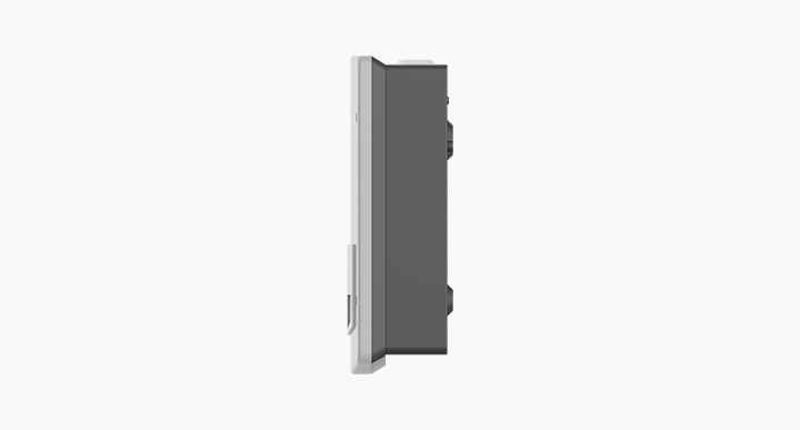 SenTRI 4-way Mains Rated Input Output Module with Mounting Box Orthographic Side