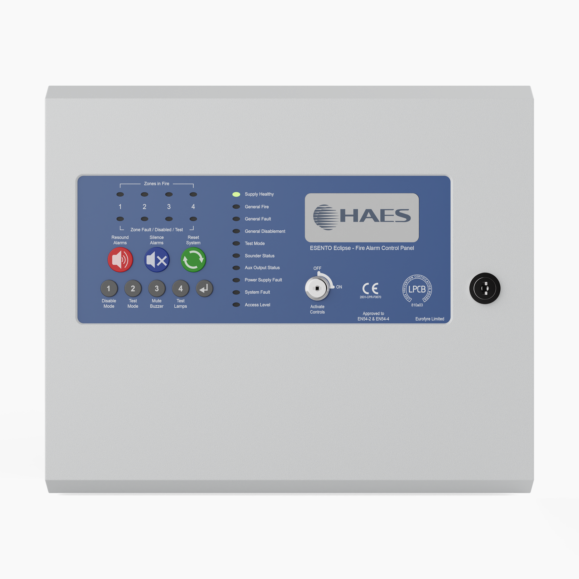AlarmSense 2-4 Zone Conventional Fire Alarm Panel