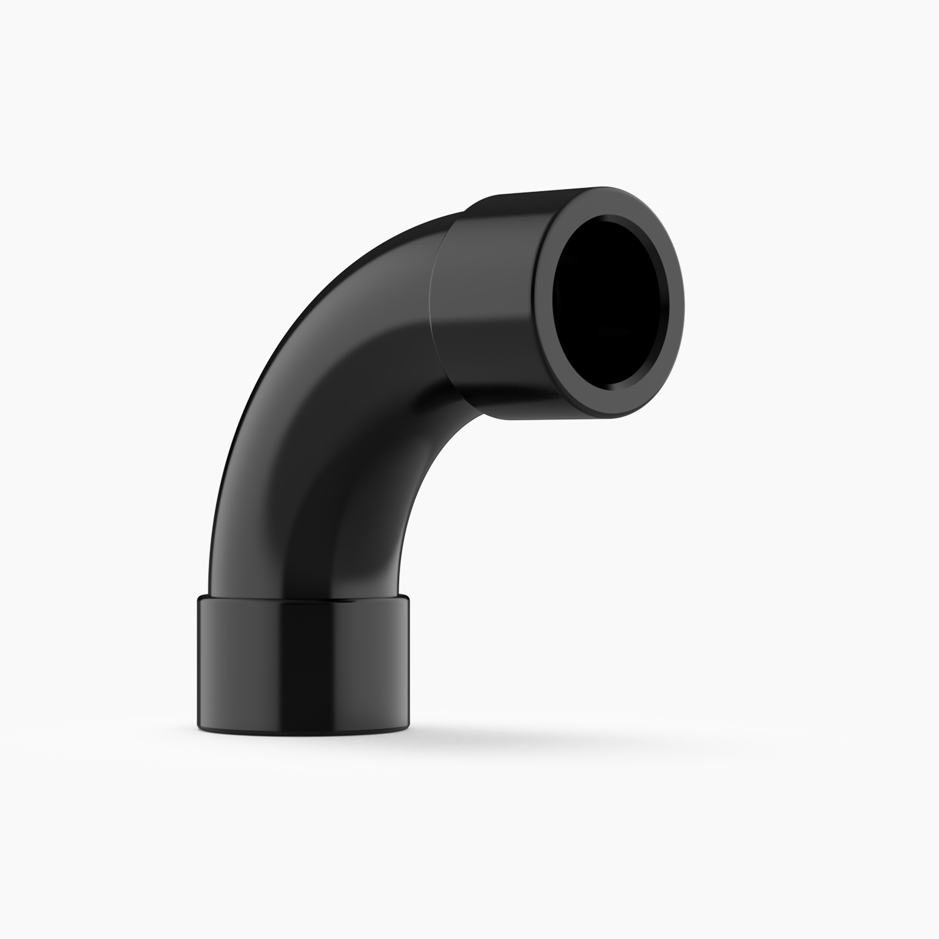 Black ABS 25mm 90° Sweeping Bend