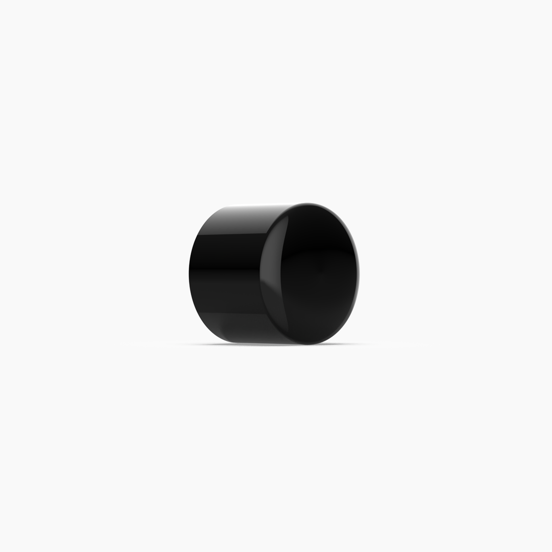Black ABS 25mm End Cap