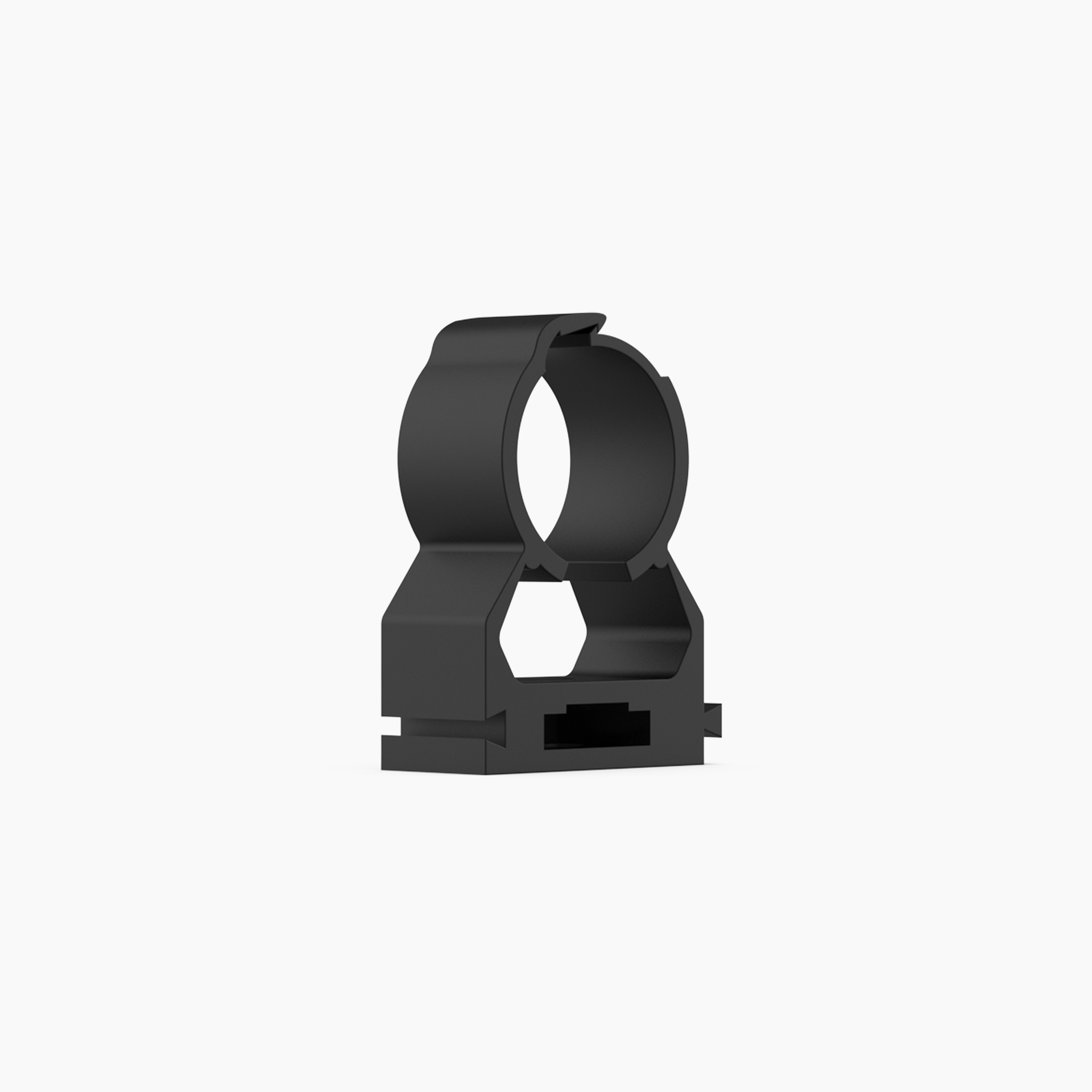 Black ABS 25mm x 3/4" Pipe Clip